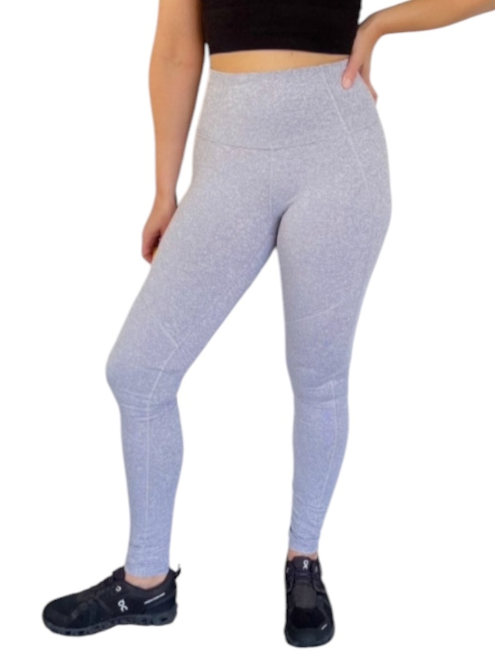 Joy Lab light silver gray high rise full length stretch athletic leggings XS